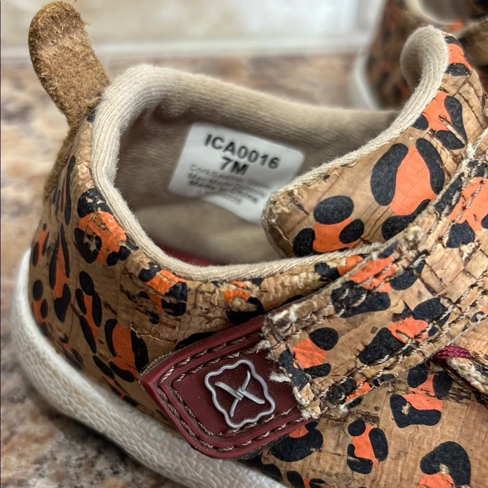 Twisted X Infant Leopard Cork Driving Mocs Size 7